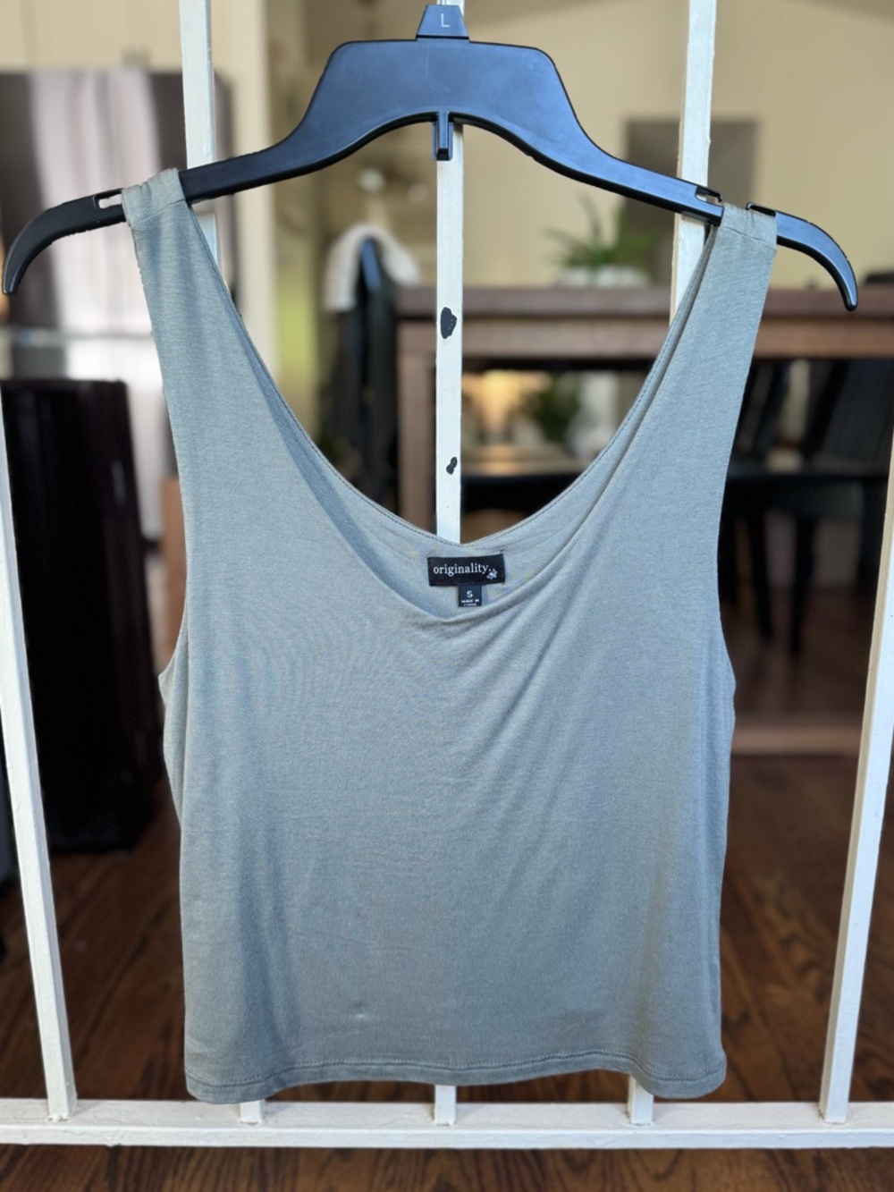 Originality Tank Top in Olive Green